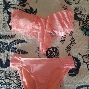 New Peach bathing suit. Never worn.